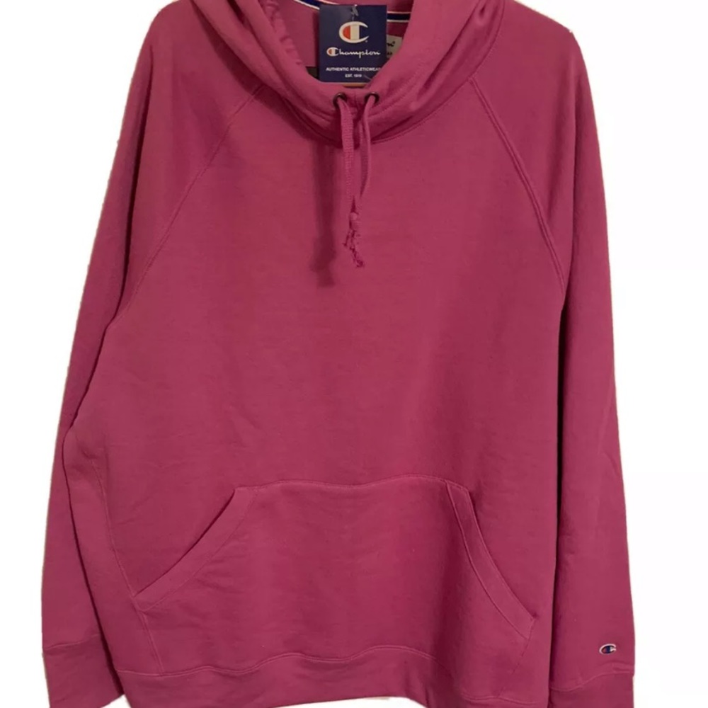 NWT Champion Powerblend Hoodie Purple Sleeve Logo size 2XL